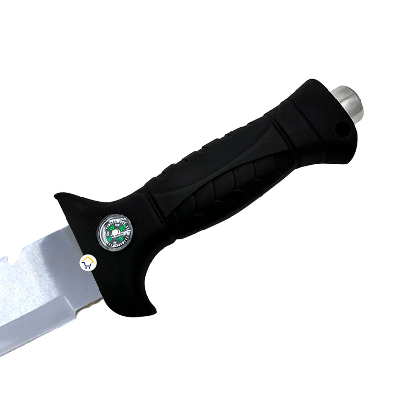 Cuchillo Táctico Camping Supervivencia Pesca + Estuche Rambo 🔪