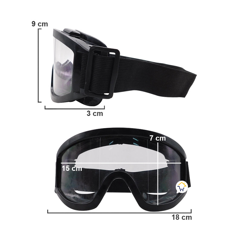 Gafas Motocross Anti Fluido Transparente Ajustables Antiparras 2058